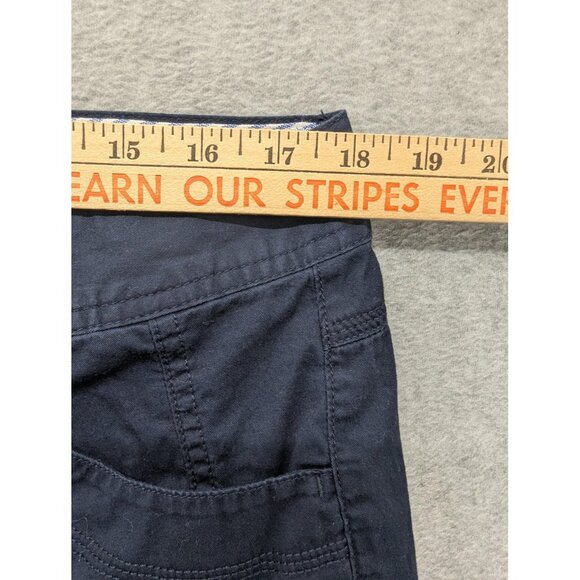 Tommy Hilfiger Capri Pants Womens 16 Navy Cargo Cropped Zip Fly Pockets 802251 - Picture 4 of 14